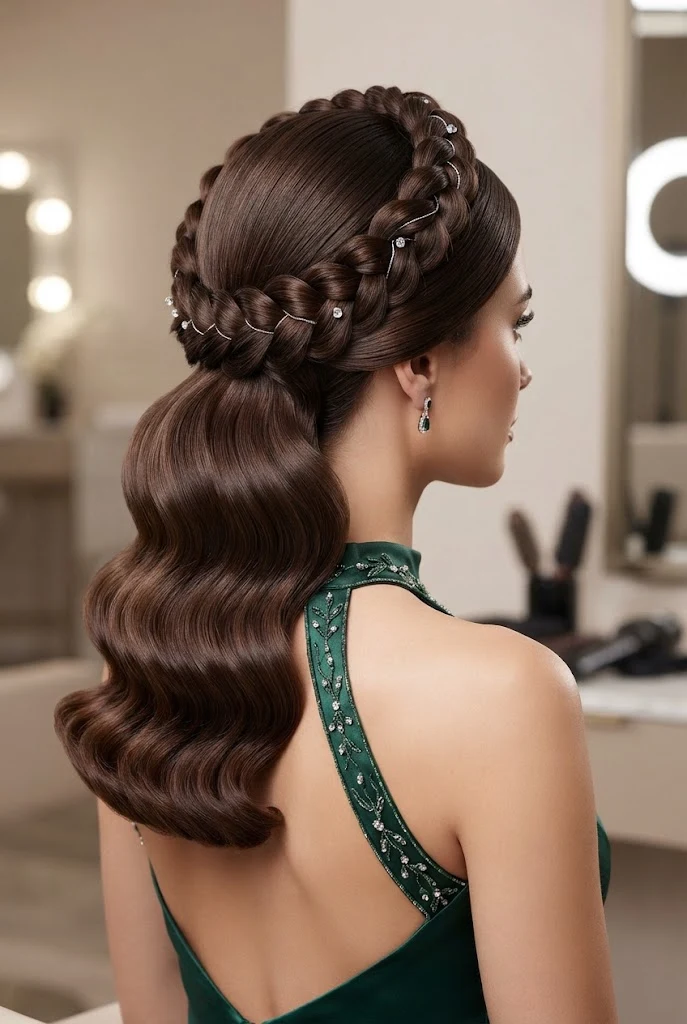 The Crown Braid Crown-Fusion (Revival) — peinados elegantes de noche fiestas style outfit