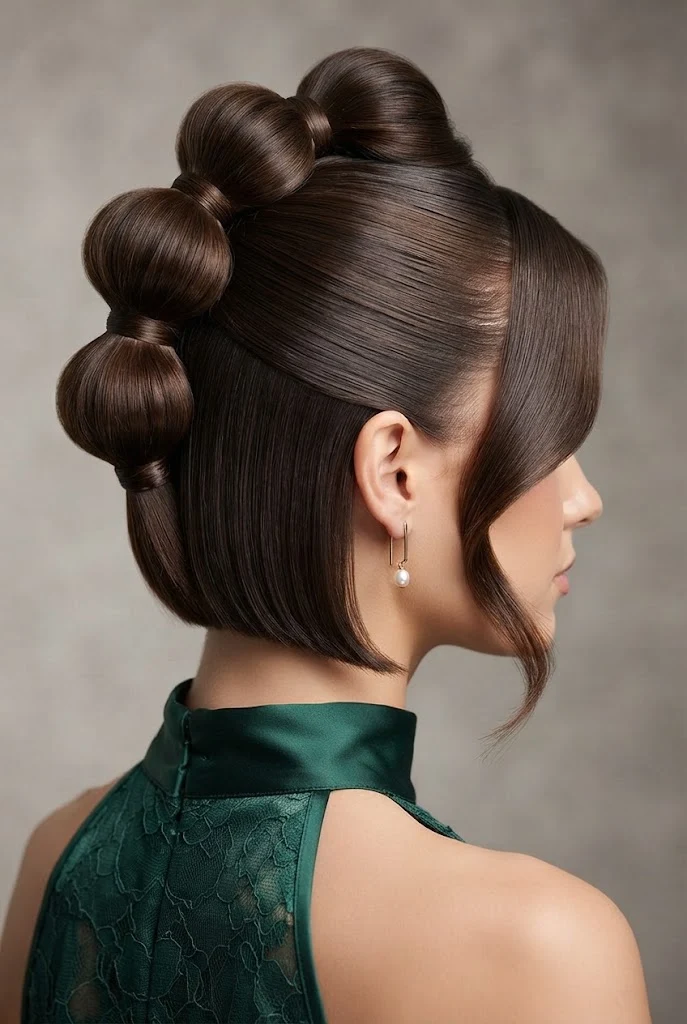 Sleek Bubble Mohawk Updo — peinados elegantes fÃ¡ciles style outfit