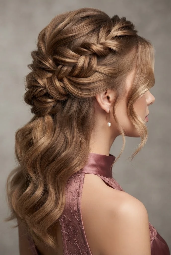 Romantic Soft Half-Up Knots — peinados elegantes fÃ¡ciles style outfit