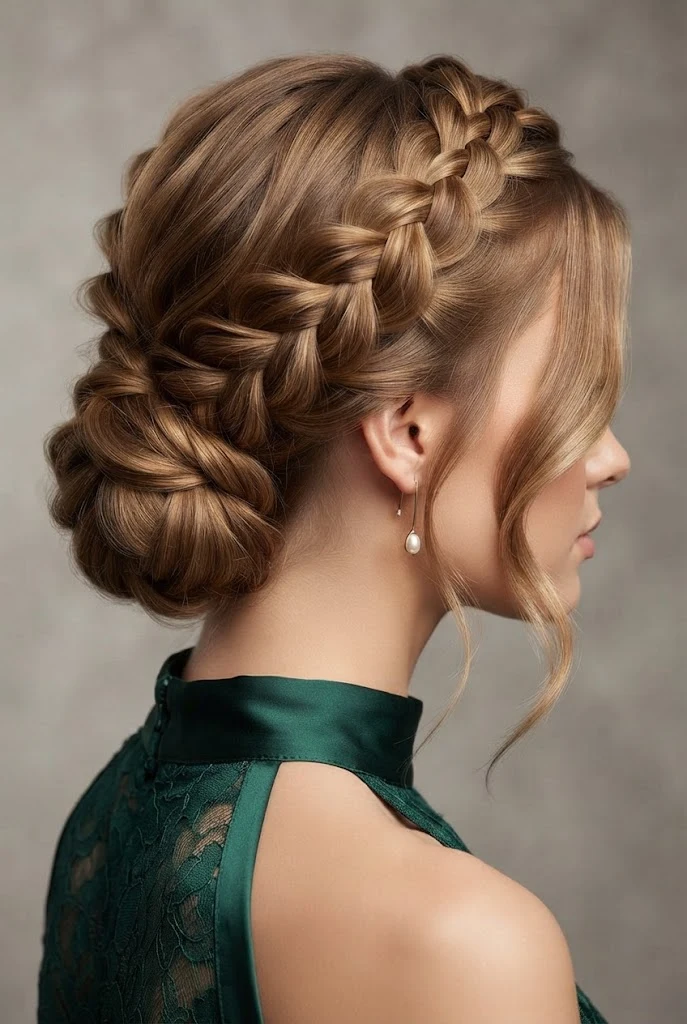 Effortless Braided Crown Updo — peinados elegantes fÃ¡ciles style outfit