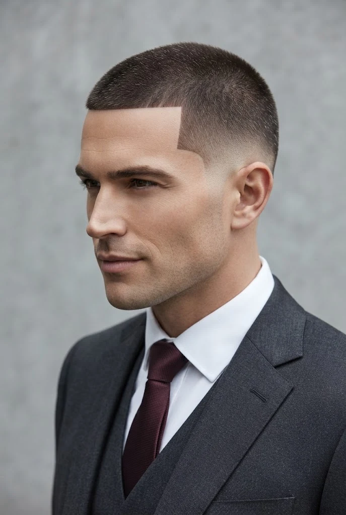 The Low-Maintenance Buzz with Line-Up — peinados elegantes hombre style outfit
