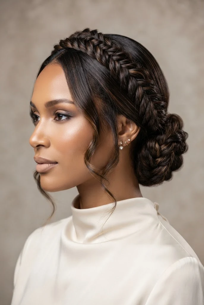 The Fishtail Crown Braided Updo — peinados elegantes largos style outfit