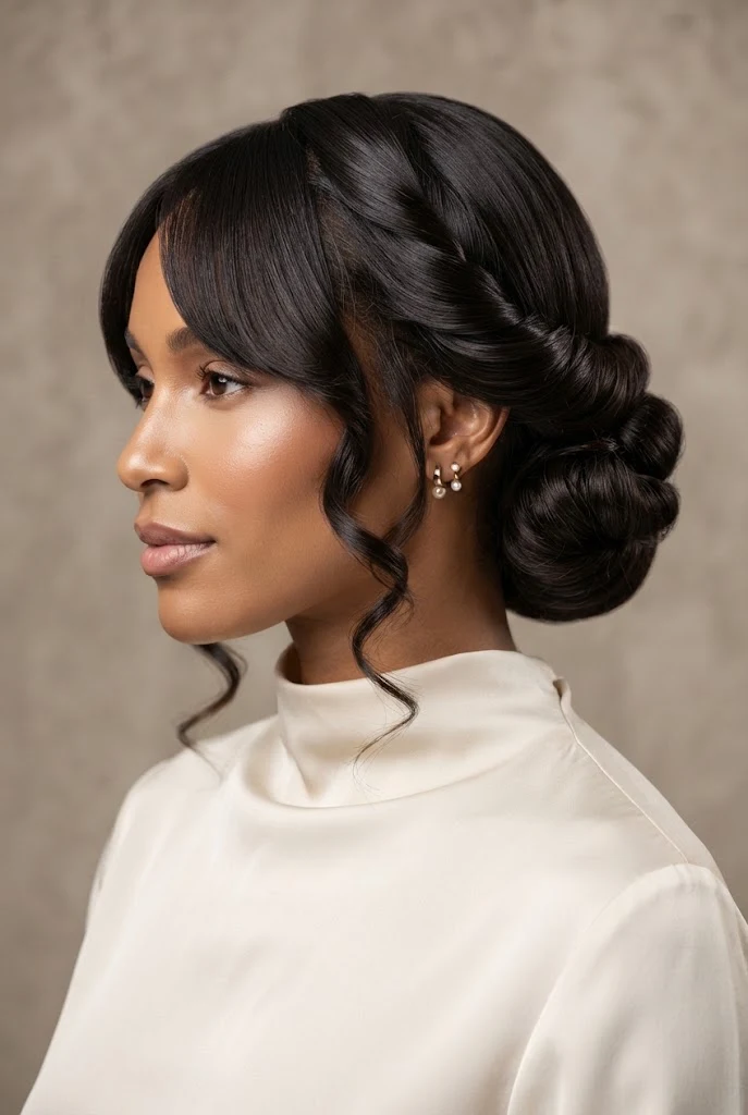 The Twisted Side-Pinnable Rolled Chignon — peinados elegantes largos style outfit