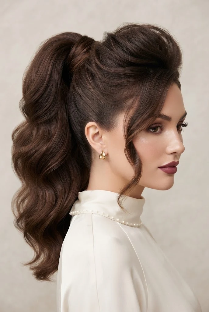 Voluminous Crown Lift with Wrapped Base — peinados elegantes para boda style outfit
