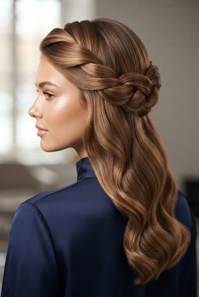 The Polished Crown Twist for Peinados Elegantes Para Graduacion — peinados elegantes para graduacion style outfit
