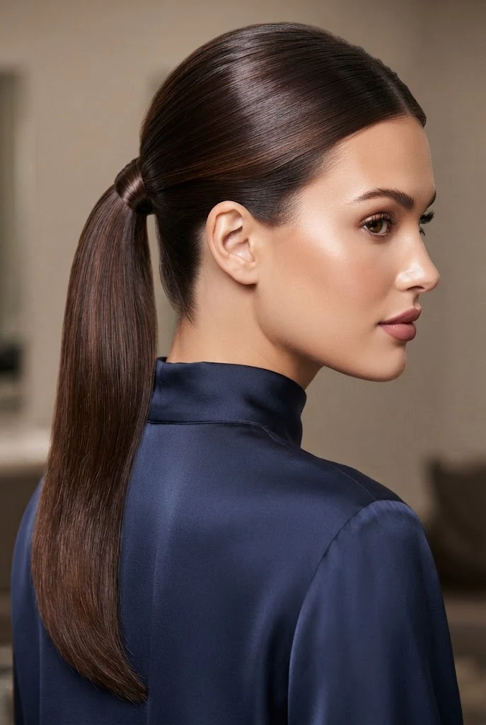 The Liquid-Silk Half-Pony — peinados elegantes para graduacion style outfit