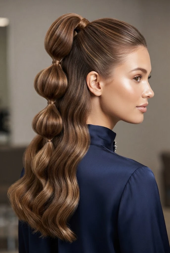 The Sculpted Bubble Half-Pony — peinados elegantes para graduacion style outfit