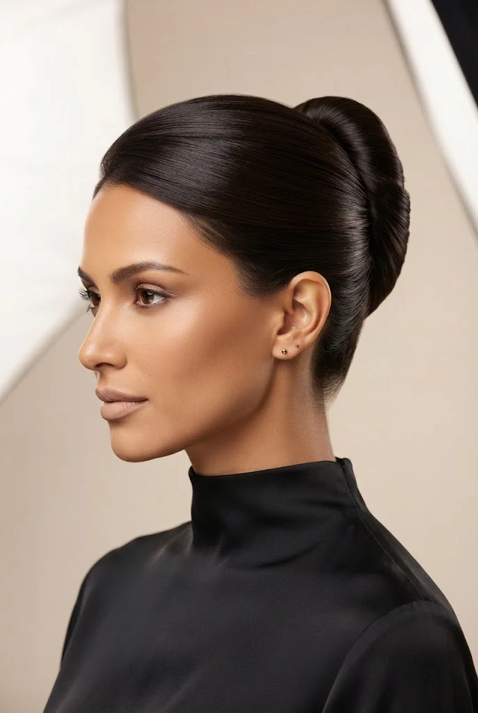 The Sleek French Twist Micro-Updo — peinados elegantes para pelo corto style outfit