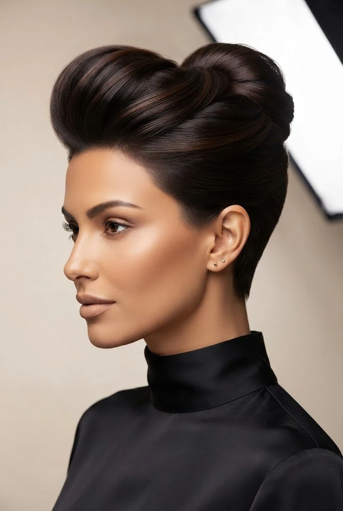 Modern Pompadour Pixie — peinados elegantes para pelo corto style outfit