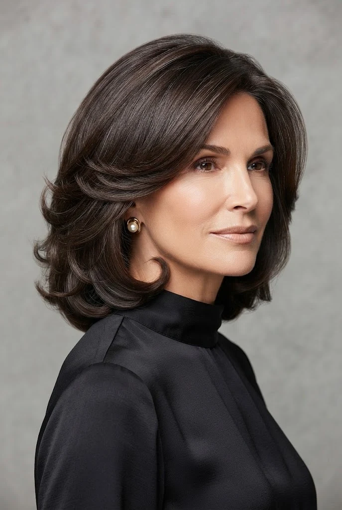 The Layered Blowout with Inward Curls — peinados elegantes para seÃ±oras style outfit