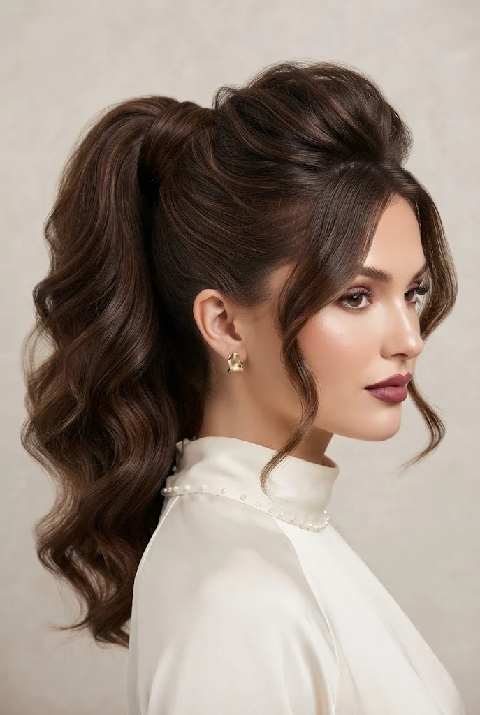 Voluminous Crown Lift with Wrapped Base — peinados elegantes para xv style outfit