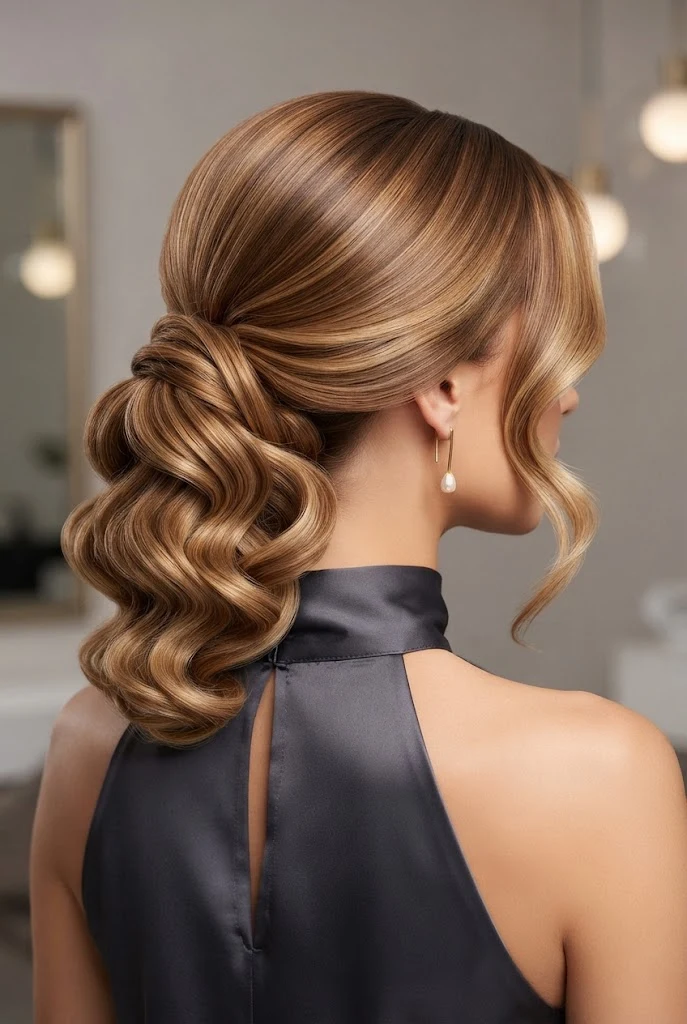Adolescent-Friendly Soft Messy Bun Updo — peinados elegantes recogidos style outfit