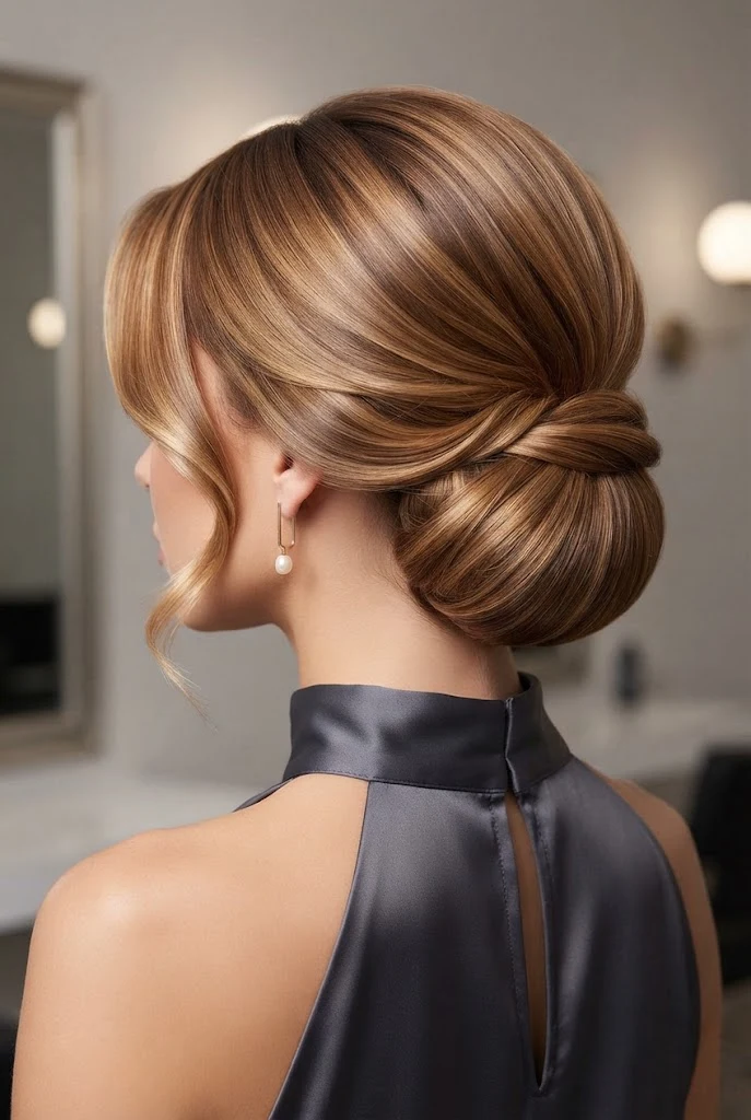 Short Bob Faux Updo for Graduations — peinados elegantes recogidos style outfit