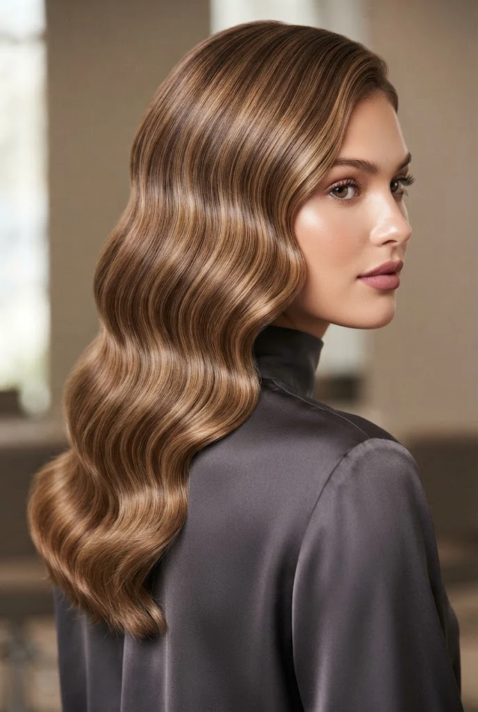 The Polished S-Wave Flow — peinados elegantes sueltos de noche style outfit