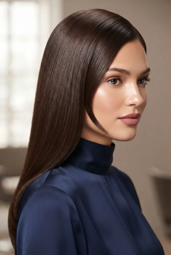 The Liquid-Silk Gloss Sweep — peinados elegantes sueltos de noche style outfit