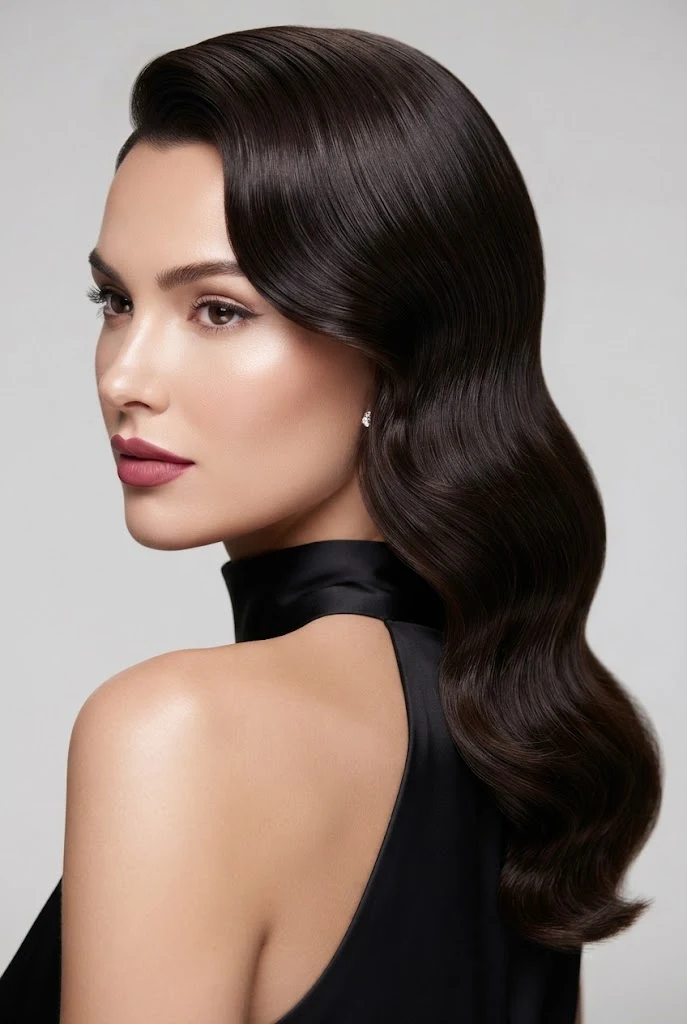 The Hollywood Golden Hour Wave — peinados elegantes sueltos ondas style outfit