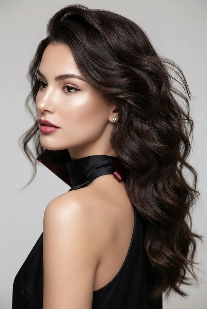Tousled Glamour Waves for Graduations — peinados elegantes sueltos ondas style outfit