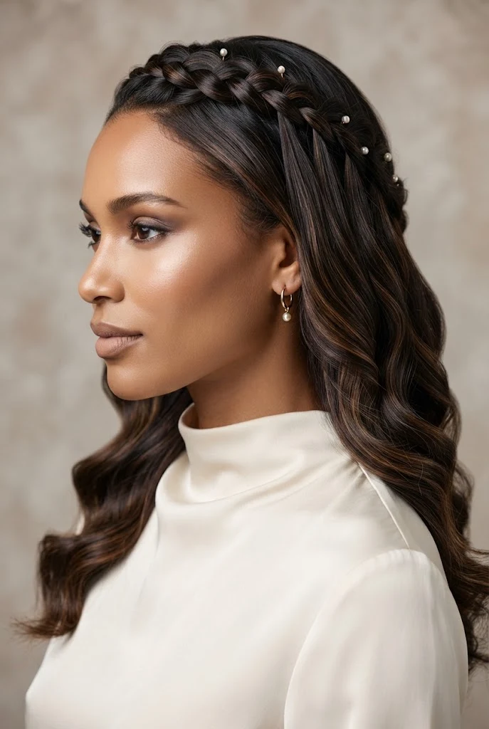 The Waterfall Braid Illusion — peinados elegantes y faciles style outfit