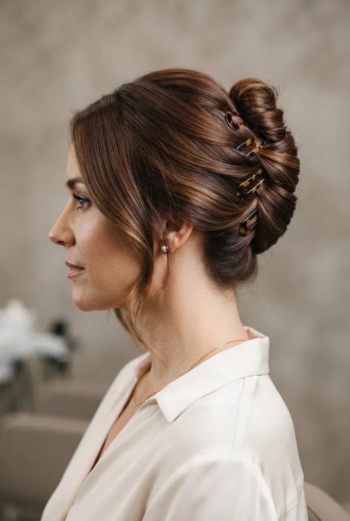 The Twisted French Pin Twist — peinados elegantes y faciles style outfit