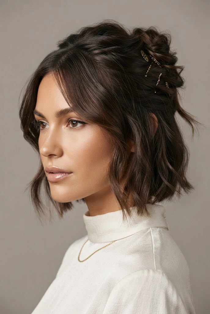 The Effortless Messy French Twist — peinados fáciles para cabello corto style outfit