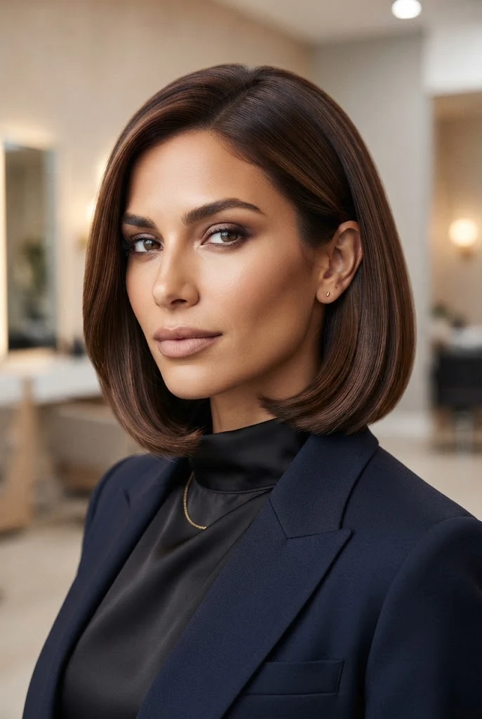 Softly Beveled Professional Bob â peinados formales oficina cabello corto style outfit