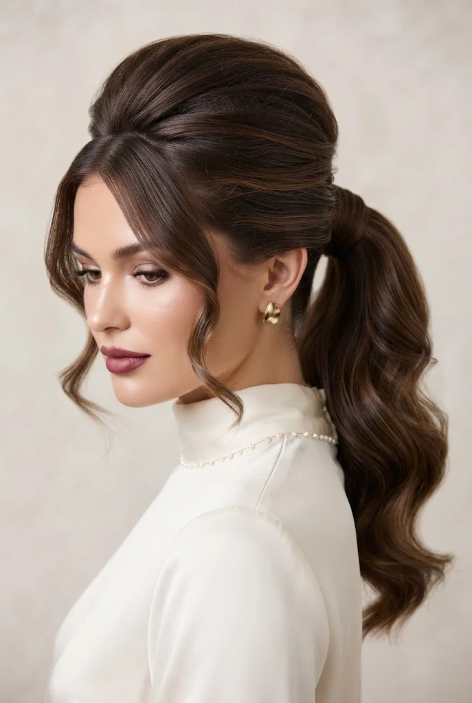 Voluminous Crown Lift with Wrapped Base — peinados juveniles elegantes style outfit