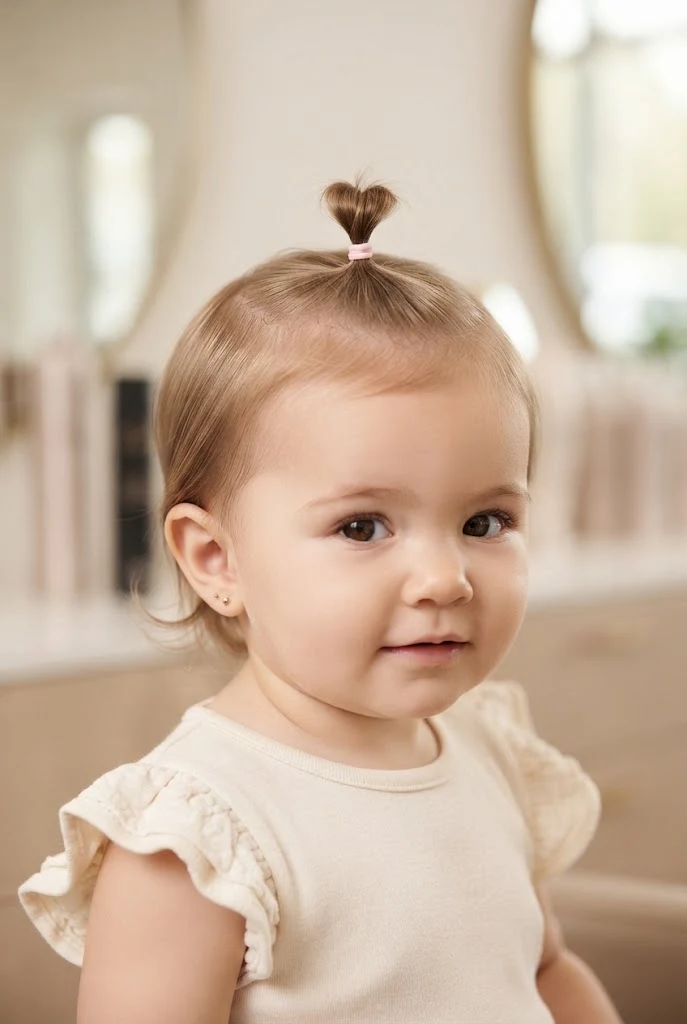 The Sweet Single Sprout Top-Knot â peinados para bebes cabello corto ligas style outfit