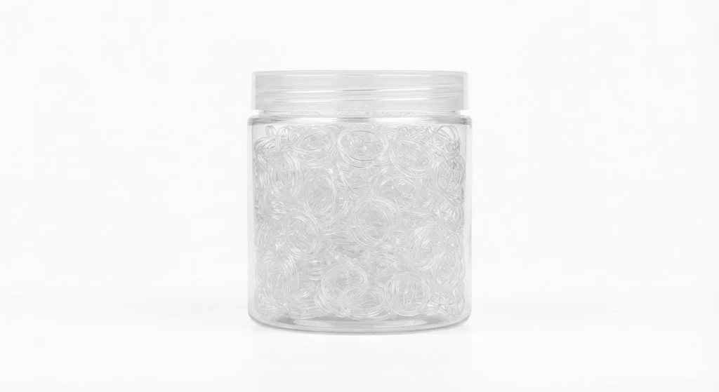 Mini Clear Silicone Rubber Bands for Hair Braiding