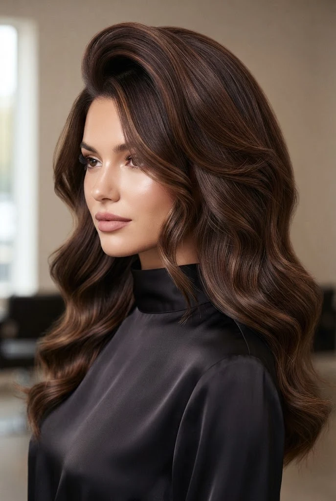 The Root-Lifted Voluminous Blowout — peinados para fiestas elegantes suelto style outfit