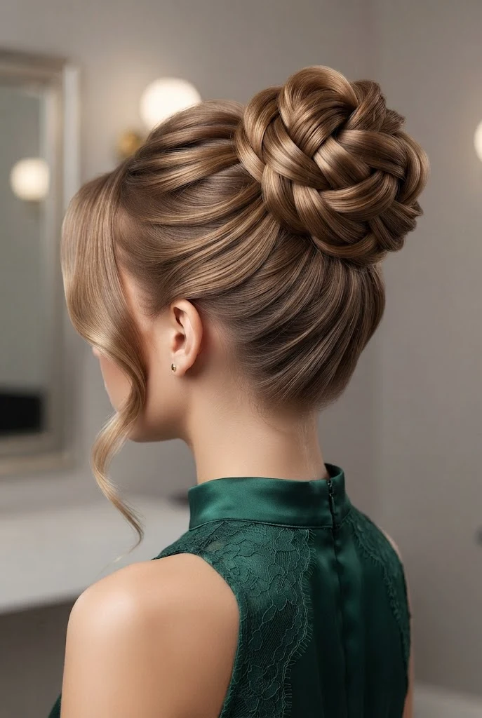 Regal Knotted Updo Bun — peinados para ninas elegantes style outfit