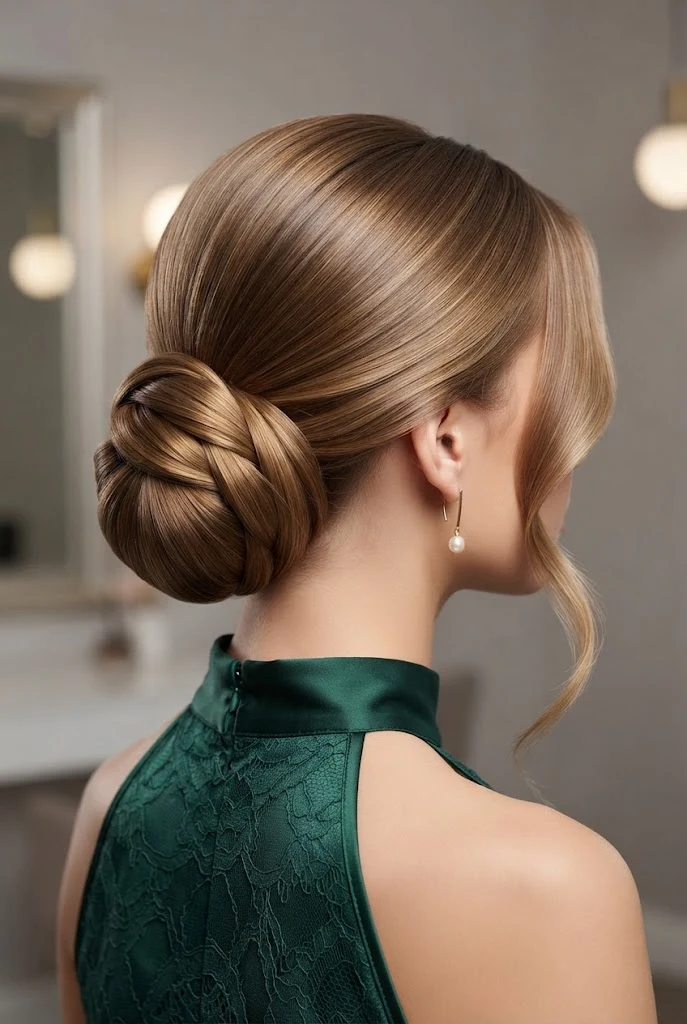 Polished Side Chignon for Formal Events — peinados para ninas elegantes style outfit