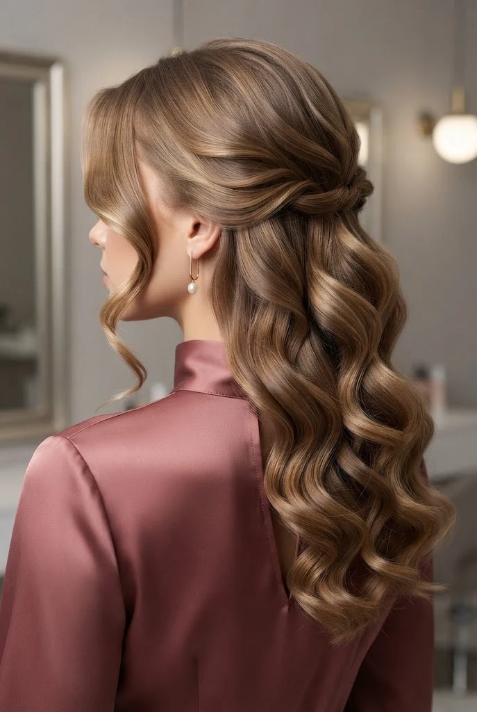 Simple and Sweet Loose Curls — peinados para ninas elegantes style outfit