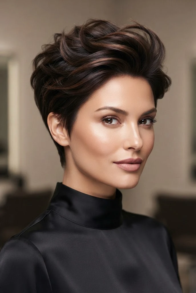 The Tousled Pixie with Soft Crown Lift — peinados pelo corto elegantes style outfit