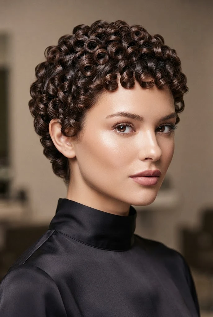 The Micro-Pin Curls for Cropped Hair — peinados pelo corto elegantes style outfit
