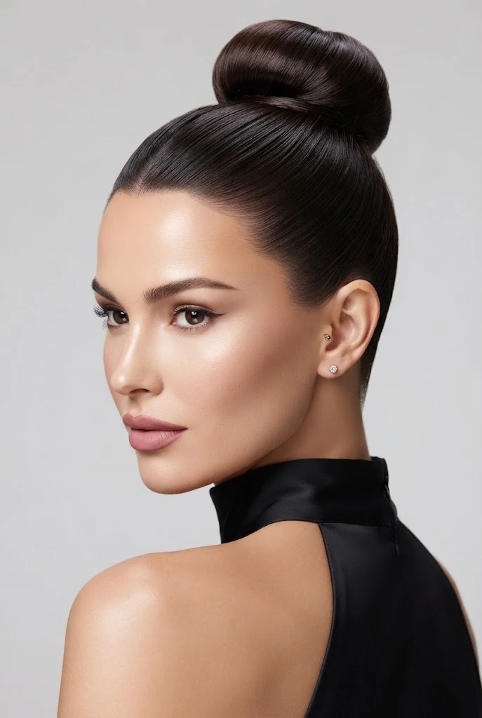 The Polished Ballerina Topknot — peinados recogidos sencillos elegantes style outfit