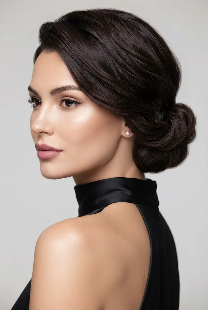 Textured Gibson Tuck for Short Hair — peinados recogidos sencillos elegantes style outfit