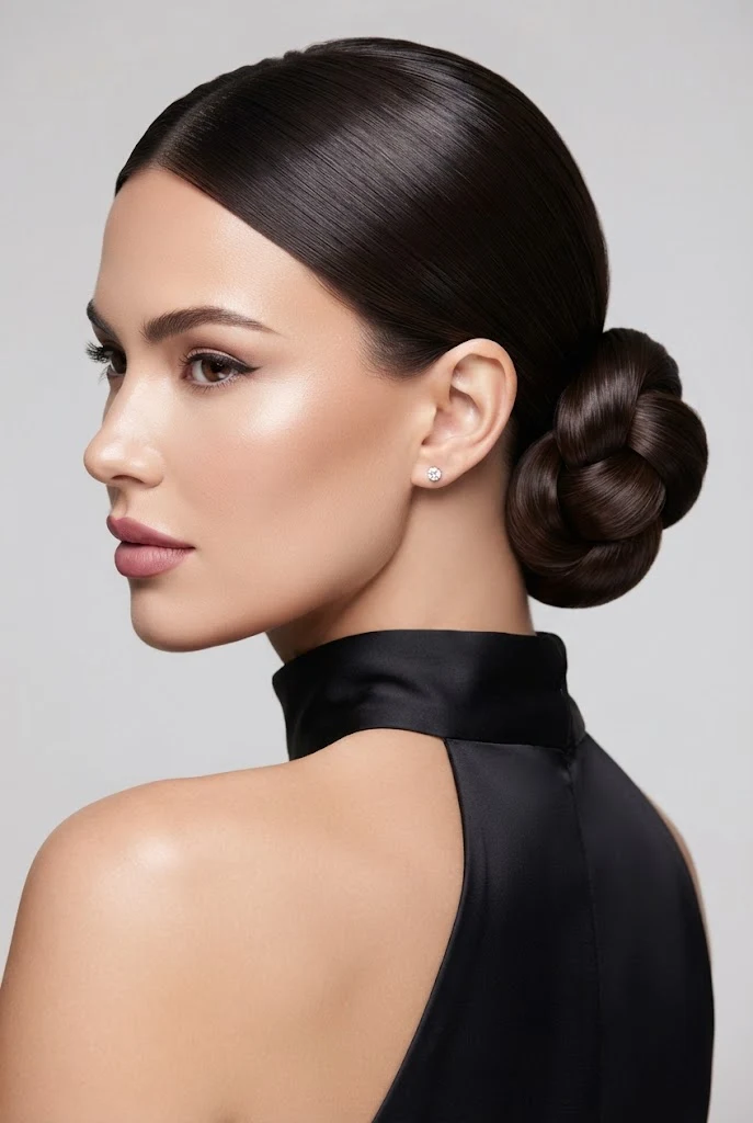 The Double Loop Knotted Bun — peinados recogidos sencillos elegantes style outfit