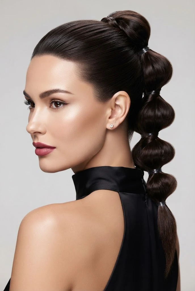 Twisted Bubble Updo for Modern Galas — peinados recogidos sencillos elegantes style outfit