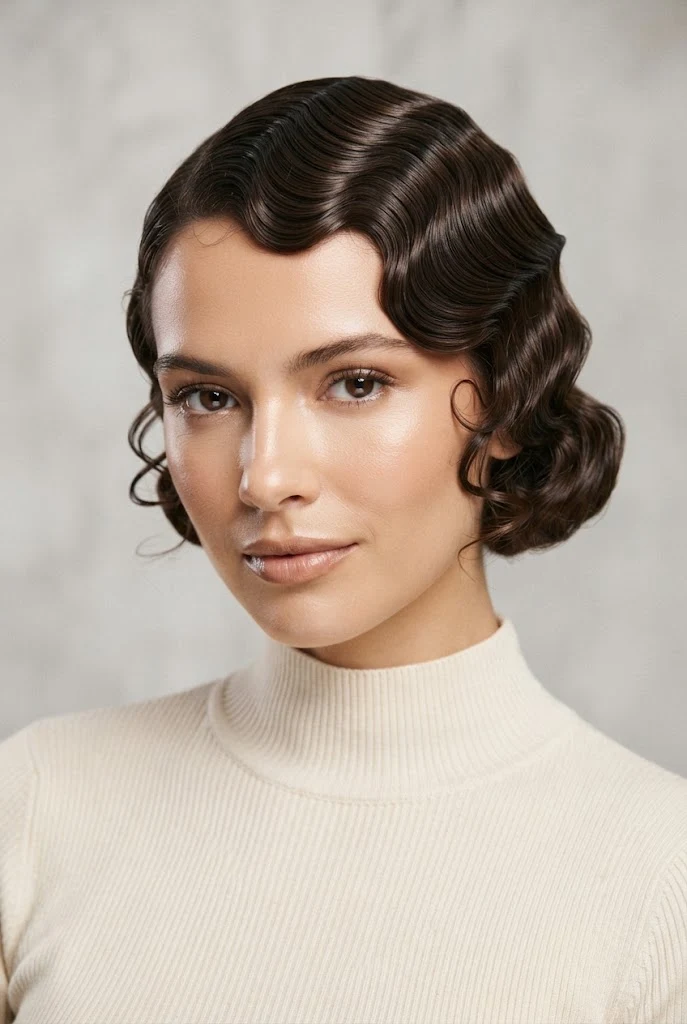 The 1920s Finger-Wave Bob — peinados retro cabello corto style outfit