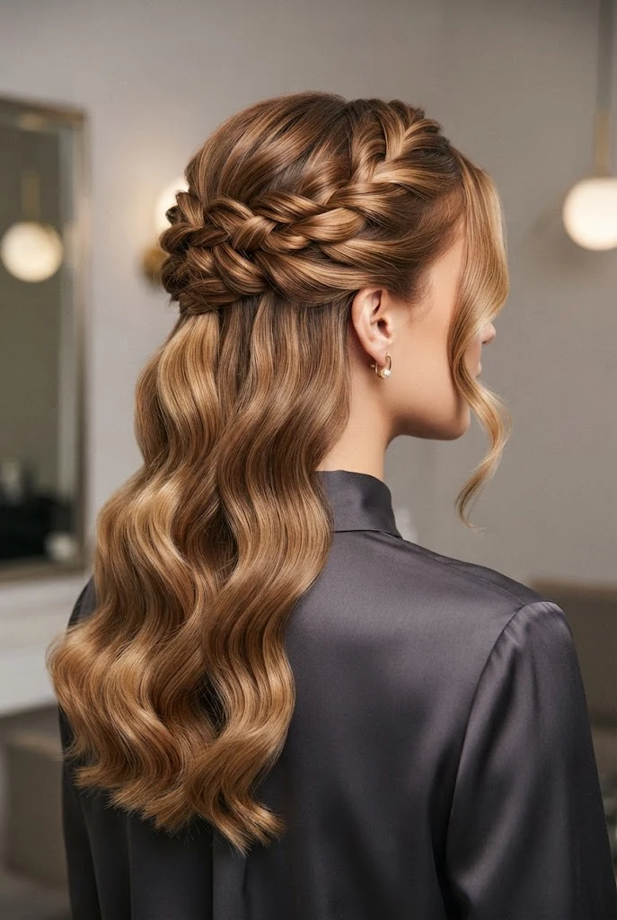 Quick and Easy Twisted Half-Up — peinados semirecogidos elegantes style outfit