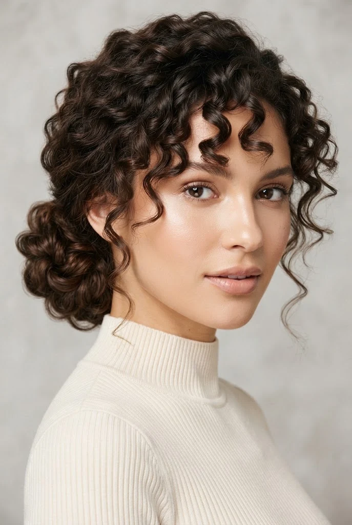 Messy Chignon Knot for Bobs — peinados sencillos cabello corto fiesta style outfit