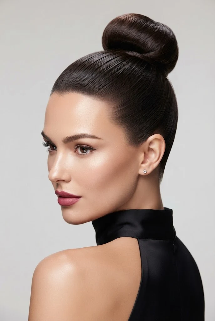 The Polished Ballerina Topknot — peinados sencillos pero elegantes style outfit