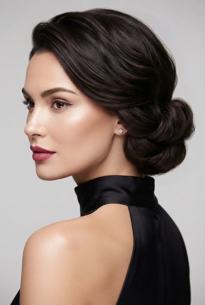 Textured Gibson Tuck for Short Hair — peinados sencillos pero elegantes style outfit