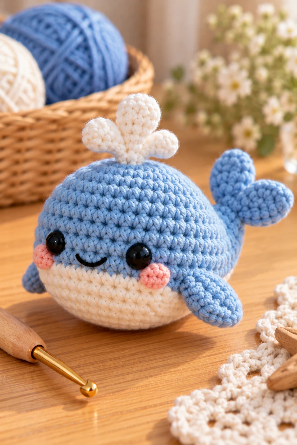 Mini Amigurumi Whale — pola amigurumi style outfit