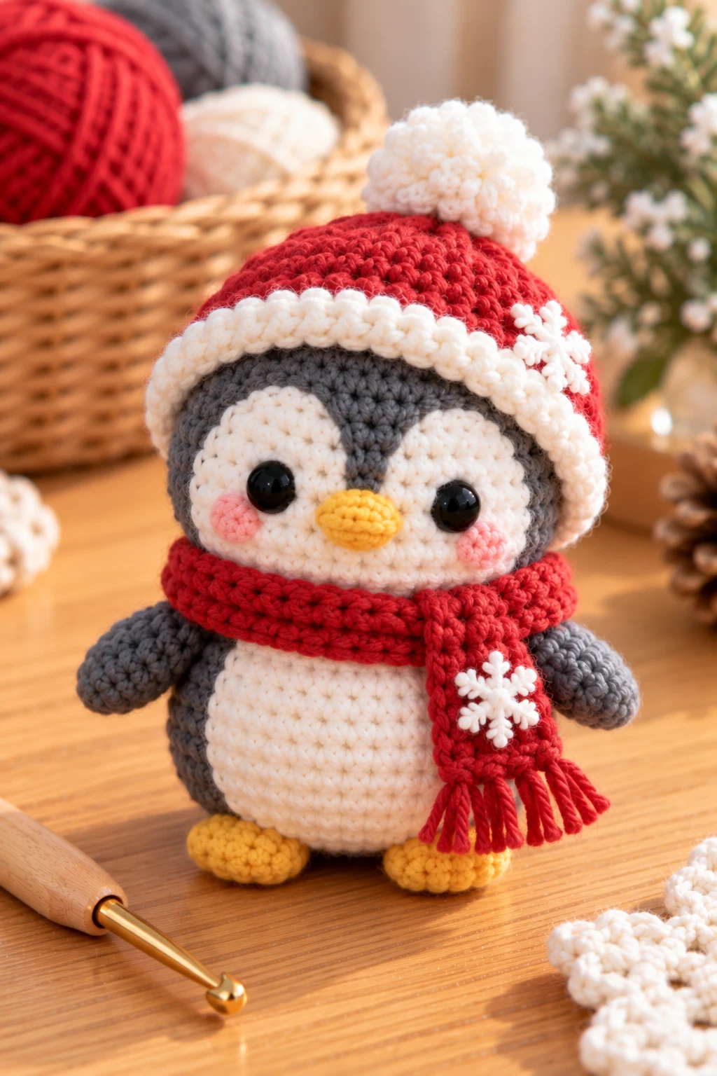 Pola Amigurumi Penguin: Winter Penguin — pola amigurumi style outfit