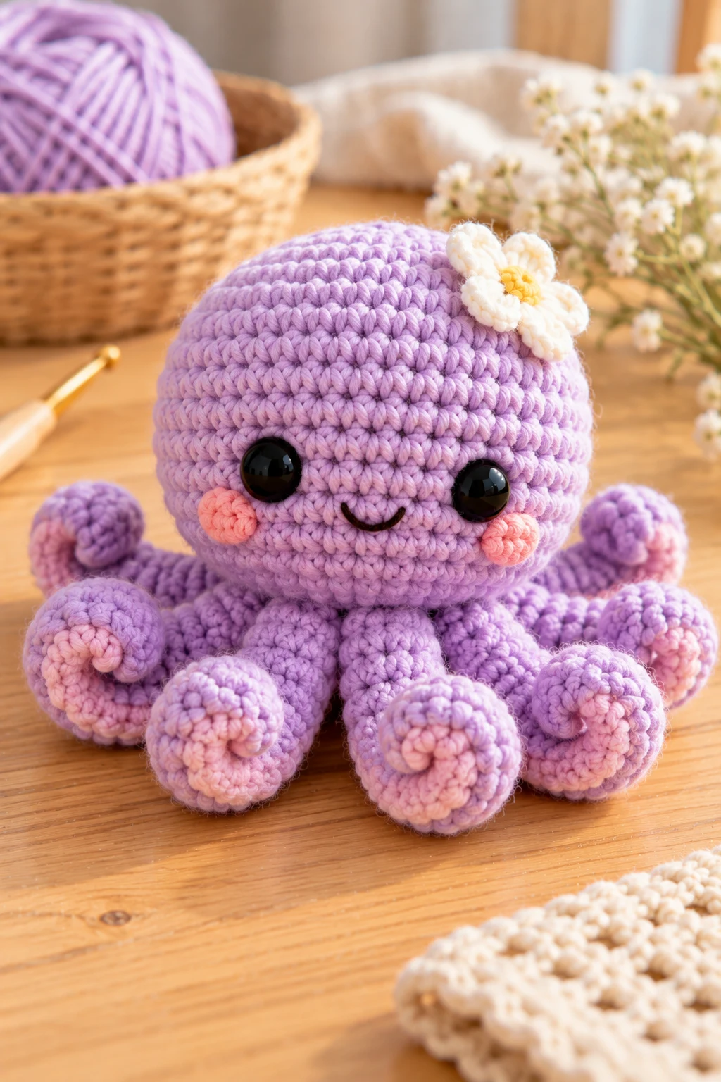 Pola Amigurumi Gurita: Smiling Mini Octopus — pola amigurumi style outfit