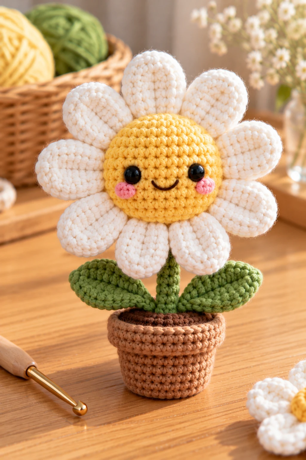 Pola Amigurumi Flower: Daisy Plushie — pola amigurumi style outfit