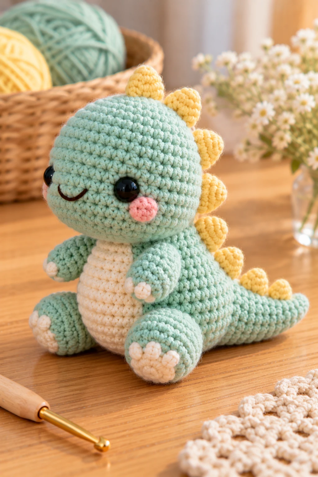 Pola Amigurumi Dinosaur: Pastel Dino — pola amigurumi style outfit