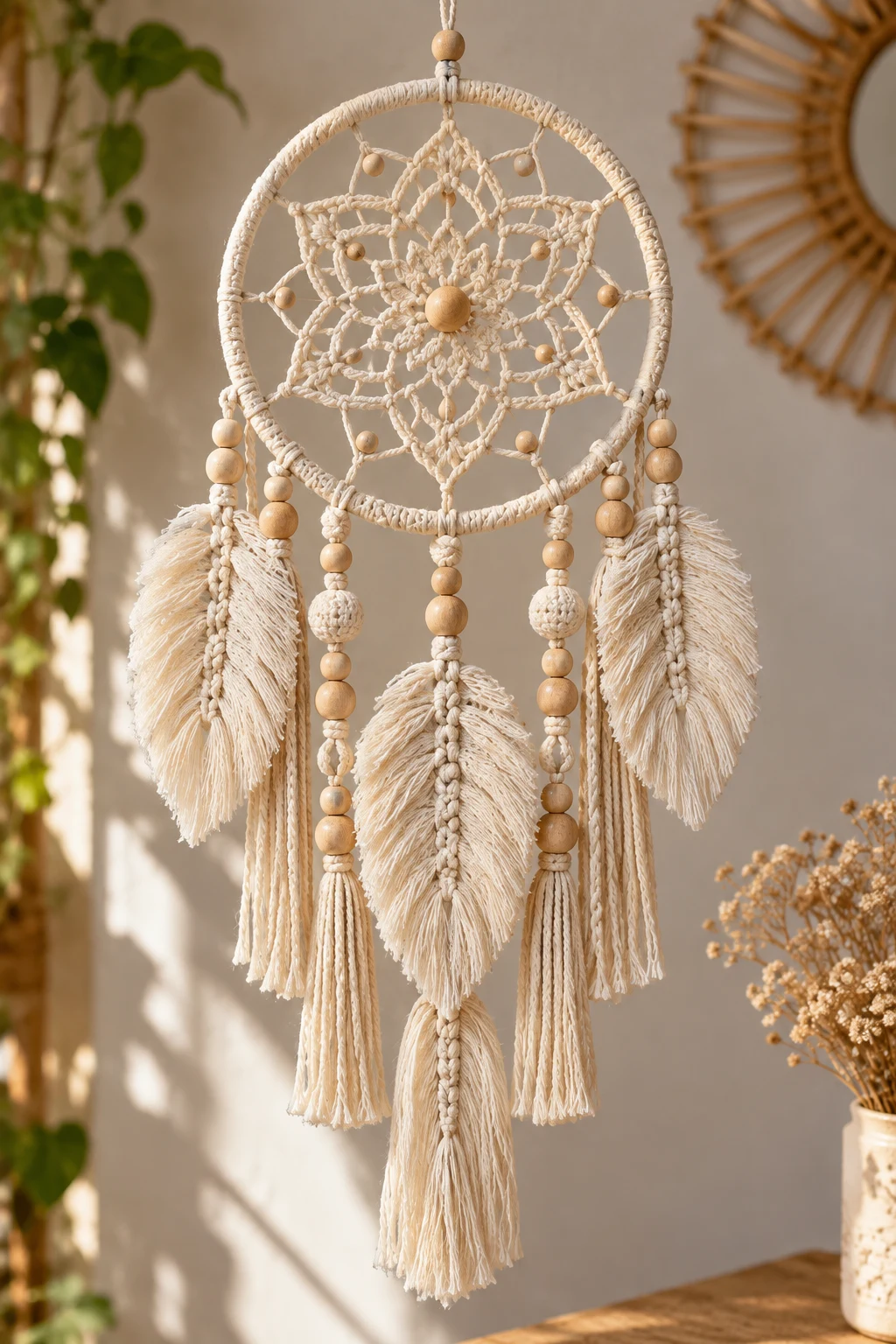 Dreamy Macrame Dreamcatcher — pola macrame style outfit