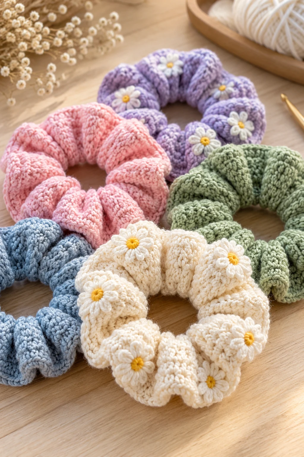 Quick Crochet Scrunchies for Everyday Style — quick crochet style outfit